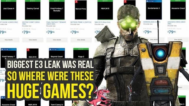 Why We Didn't See Splinter Cell 2018, Borderlands 3 & More at E3 2018 - JorGameShow 5