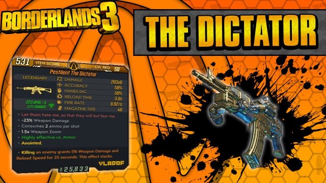 Borderlands 3 | The Dictator Legendary Weapon Guide (Multi-Pellet Spam!)